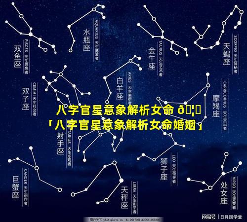八字官星意象解析女命 🦈 「八字官星意象解析女命婚姻」